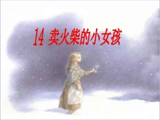 讲课《卖火柴的小女孩》课件