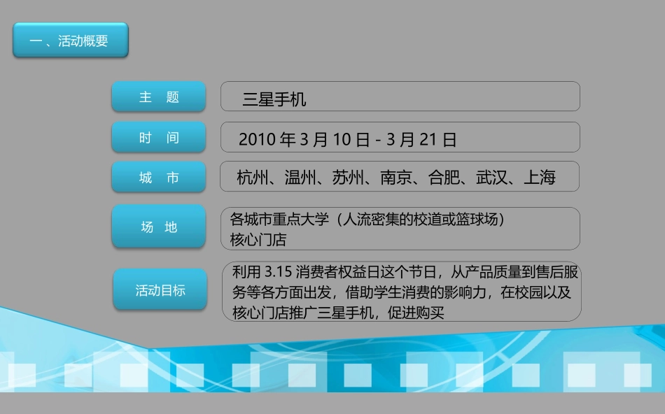 三星315维权高校推广活动方案暨品牌校园营销策划_第3页