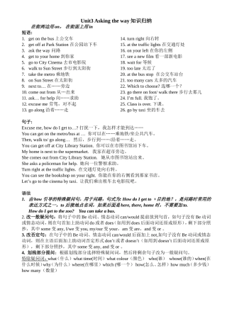 [牛津中小学英语网]Unit3知识点