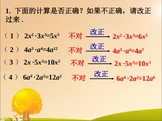 练习1-整式的乘法