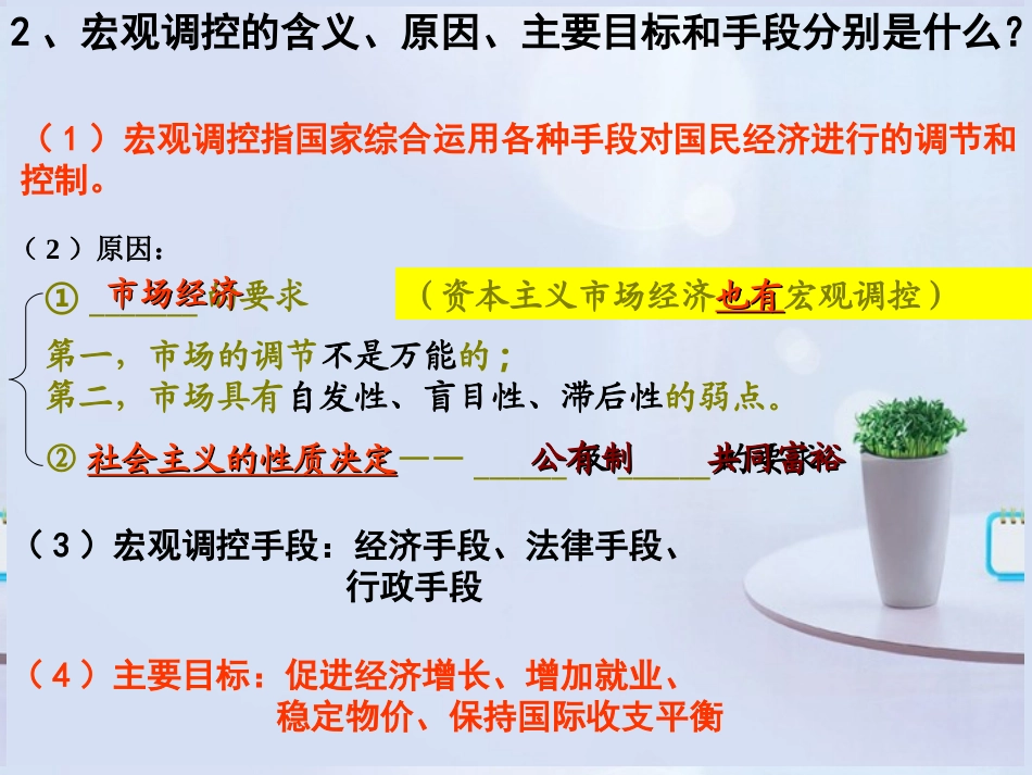 浙江省岱山县大衢中学高中政治《经济生活-》全面建设小康社会的经济目标课件-新人教版必修1_第2页