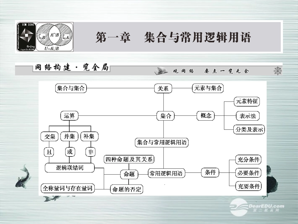 【课堂新坐标】(广东专用)2014高考数学一轮复习-第一章第一节一元二次不等式及其解法配套课件-文_第1页