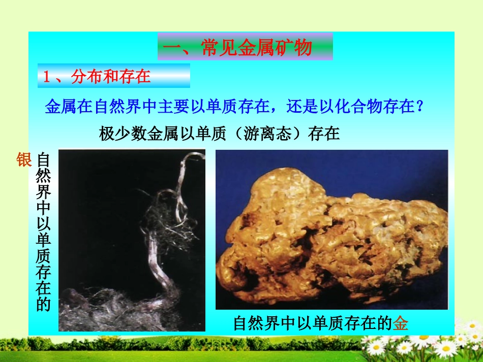 福建省永定县坎市中学2013届九年级化学全册-5.2《金属矿物-铁的冶炼》课件-沪教版_第2页