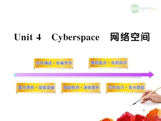 2012版高中英语全程复习方略配套课件-Unit4《Cyberspace》-北师大版必修2-