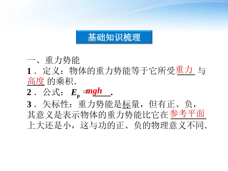 【优化方案】2012高考物理总复习-第5章第三节机械能守恒定律课件-大纲版_第3页