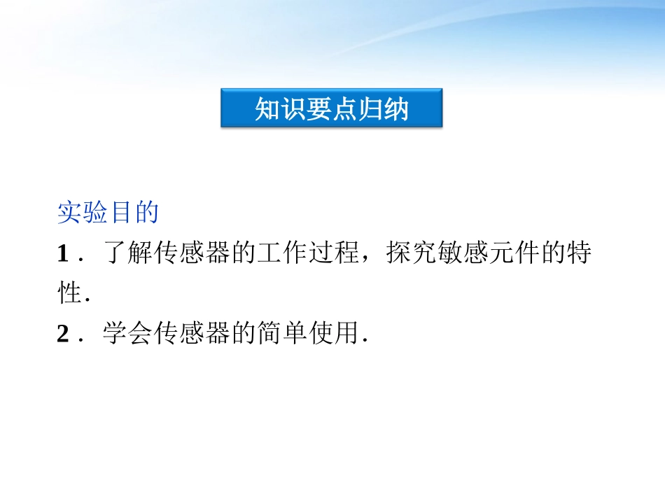 【优化方案】2012高考物理总复习-第10章-实验十六传感器的简单应用课件-大纲版_第3页