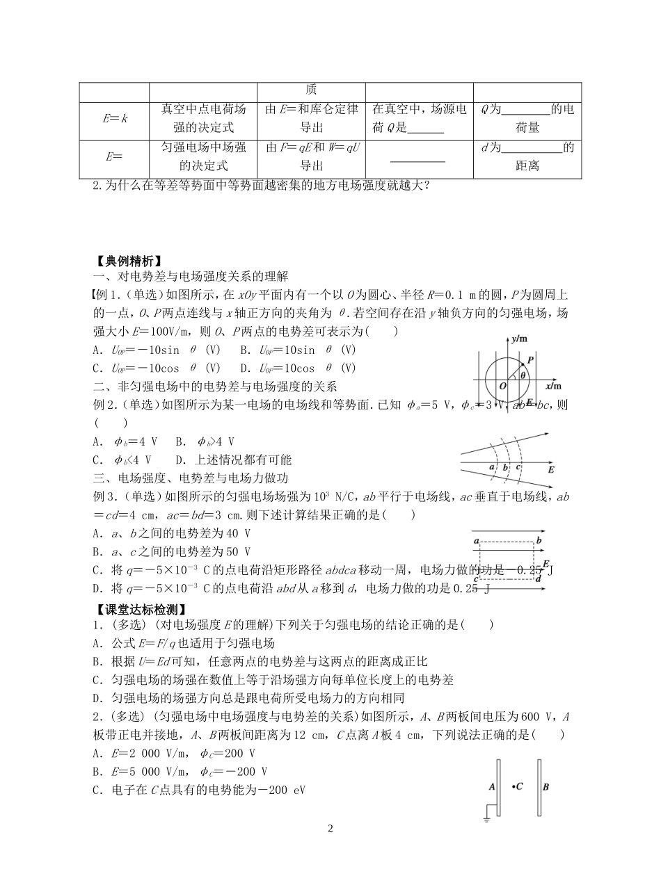 1.6电势差与电场强度的关系_第2页