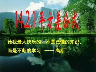 14.2.1《平方差公式》.2.1《平方差公式》