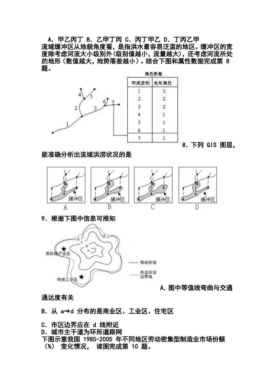 2013届广东连州中学高三10月月考文科综合试题及答案_第3页