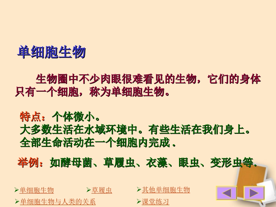陕西省安康市汉滨高级中学七年级生物上册-《233-只有一个细胞的生物体-草履虫》课件-人教新课标版_第3页
