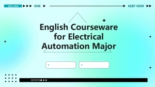 高职电气自动化专业英语课件