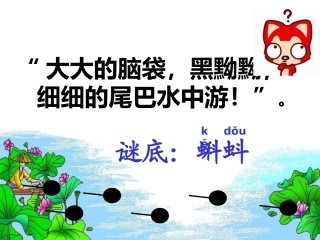 34《小蝌蚪找妈妈》课件[1]
