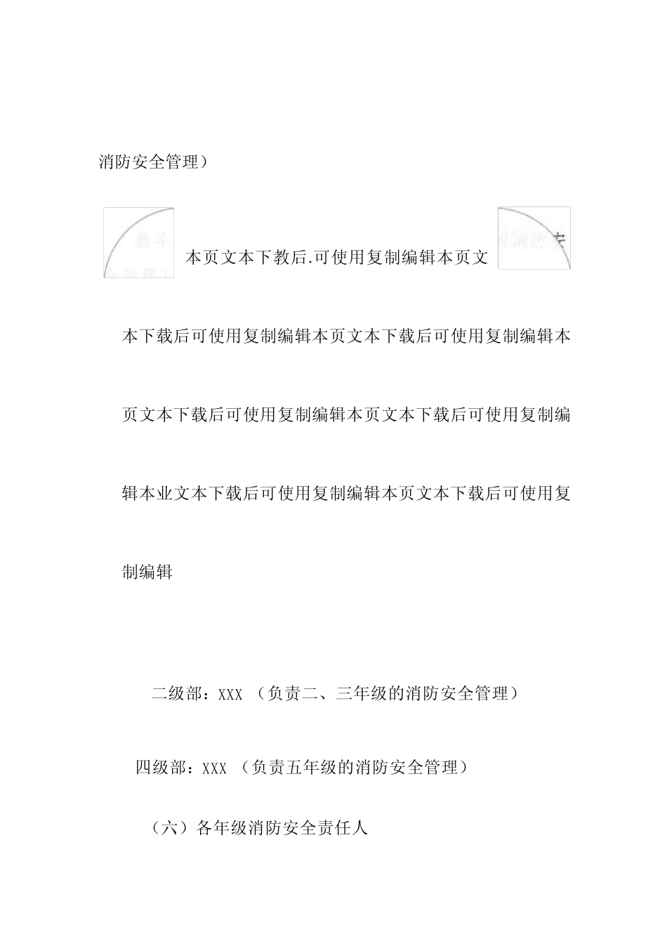 2024学校消防安全责任人管理人及职责 _第2页