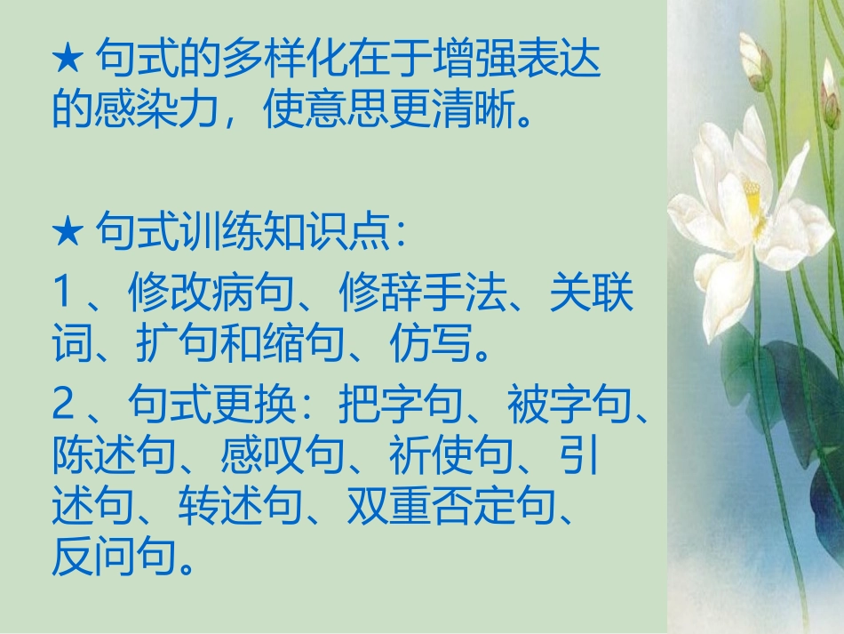 句式训练专题_第2页