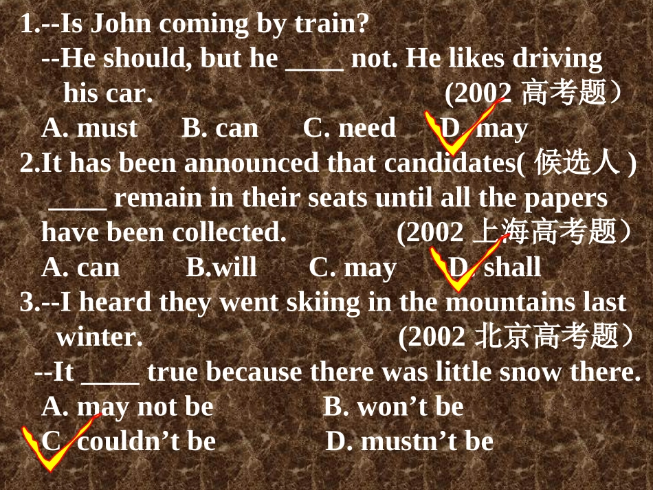 情态动词复习课件_第2页