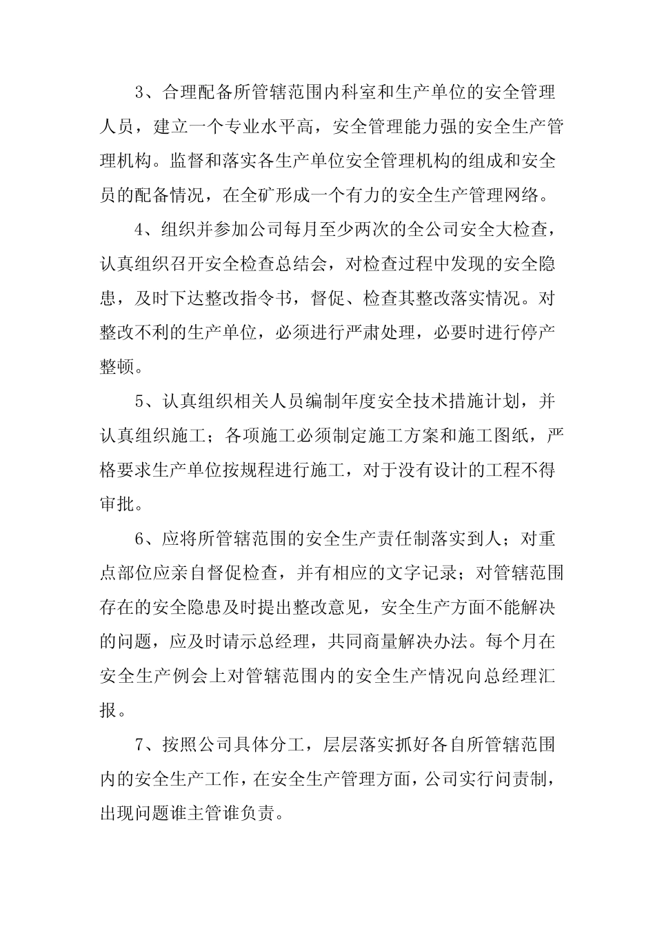 副总经理安全生产承诺书 _第2页