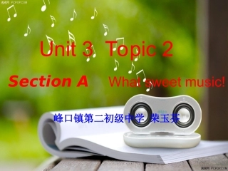 2013年八年级上册仁爱英语Unit_3_topic_2_section_A讲课课件