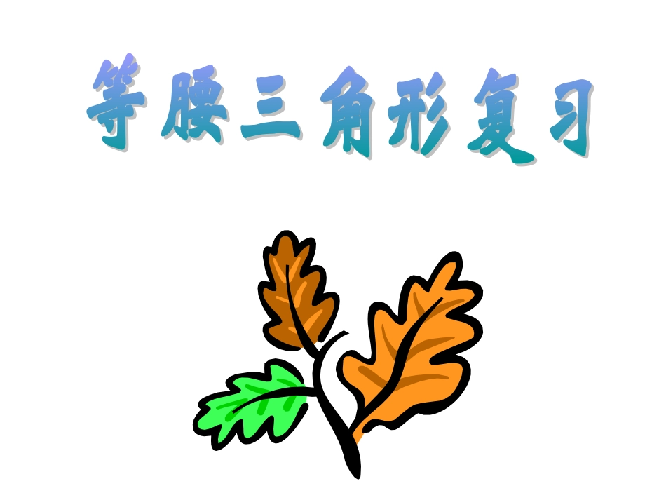 等腰三角形复习_第1页