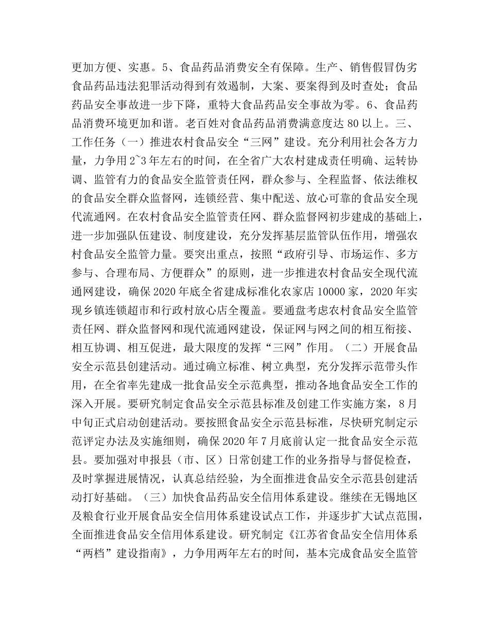 关于开展食品药品放心消费创建活动的意见 _第2页