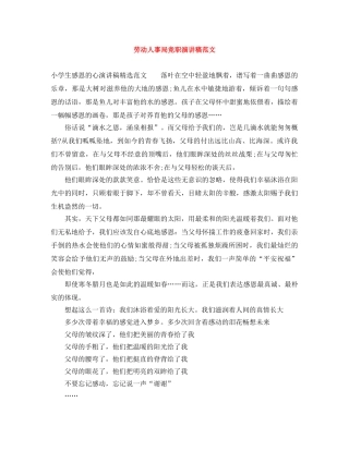 劳动人事局竞职演讲稿范文 