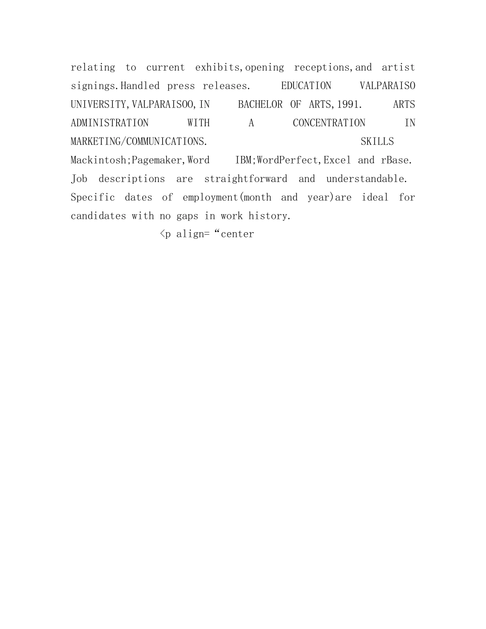 英文简历模板下载-市场助理 _第2页