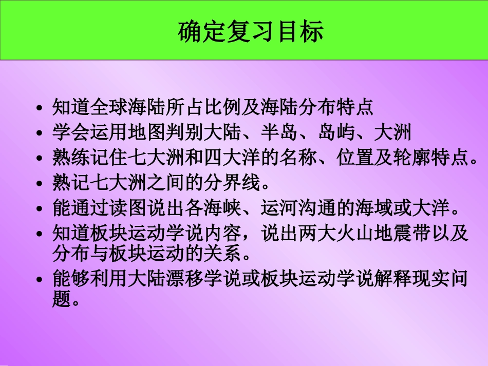 第二章《陆地和海洋》复习课课件_第2页