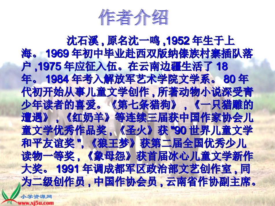 六年级上册第八单元23最后一头战象_第2页