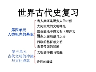 世界古代史复习