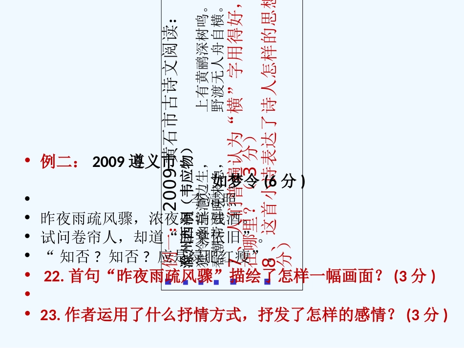 中考语文复习课件 古诗词鉴赏_第3页