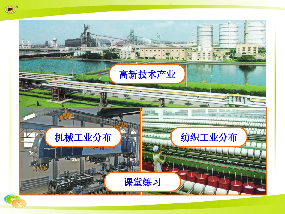 2014初中地理多媒体教学课件：422机械、纺织工业蓬勃发展的高新技术产业（湘教版八上）_第2页