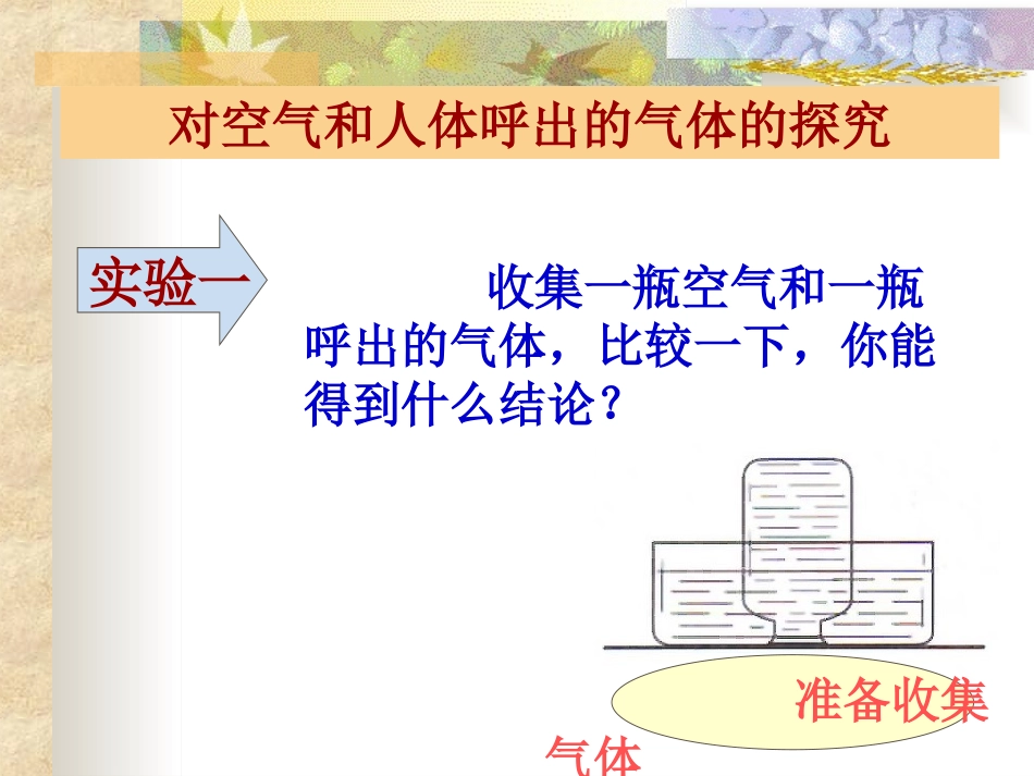 第一单元课题2对人体吸入的空气和呼出的气体有什么不同_第1页