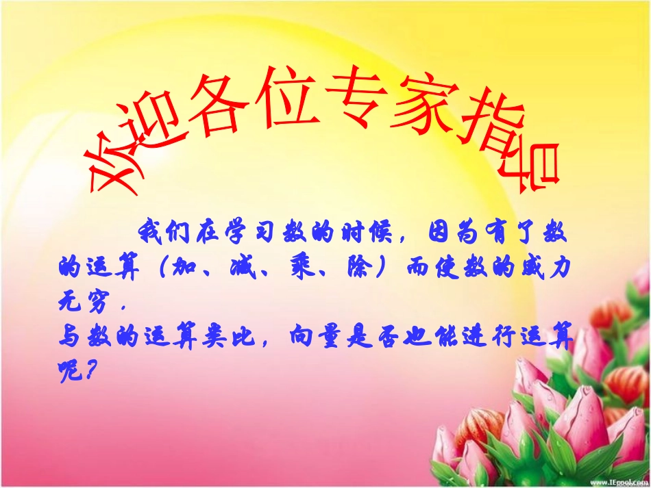 平面向量的加法及其几何意义_第1页