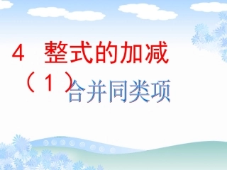 34合并同类项