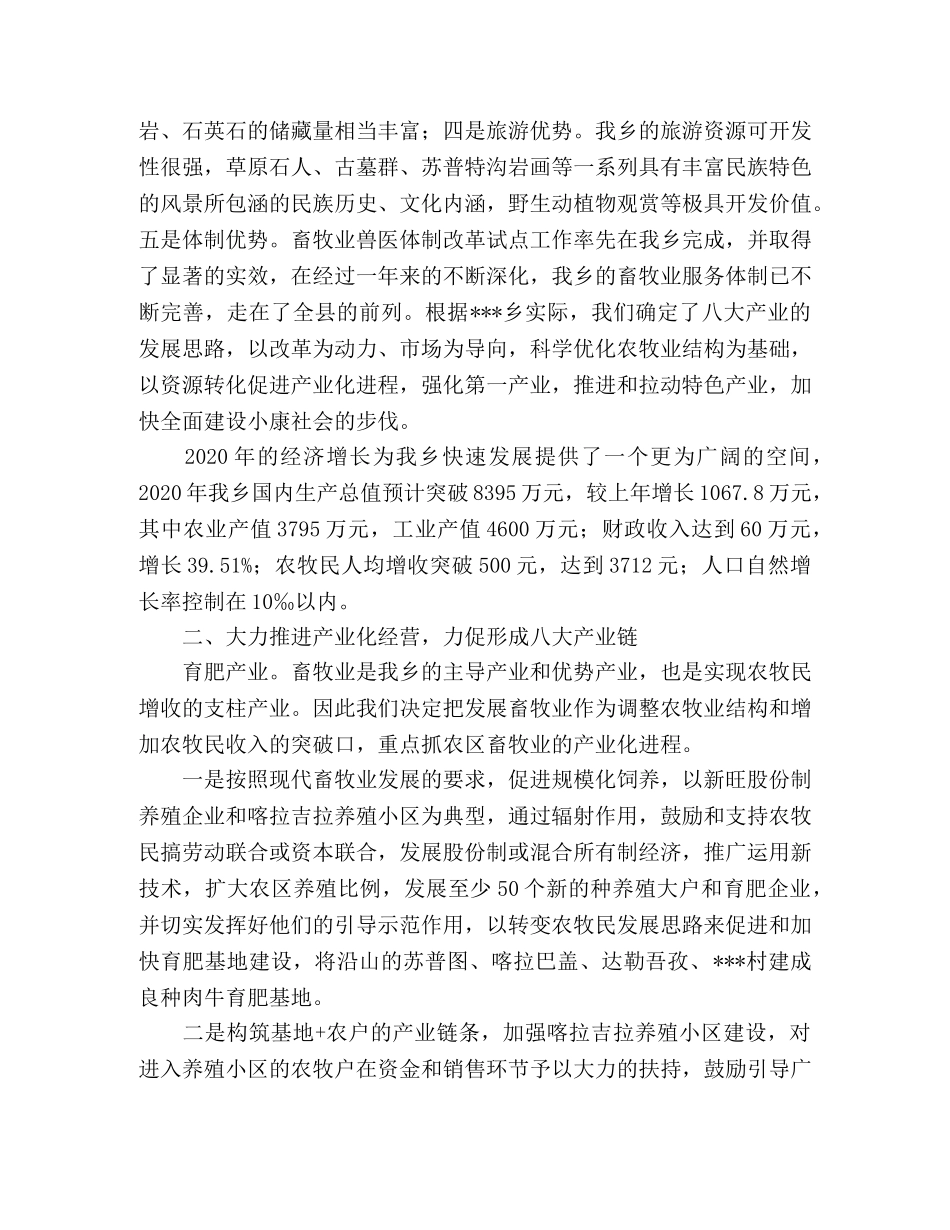 乡产业化工作规划 _第2页