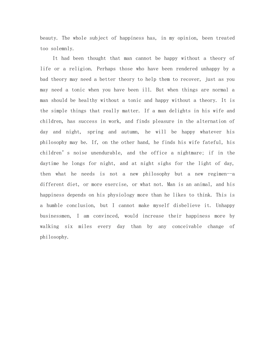 通往幸福的道路英语演讲稿 _第2页