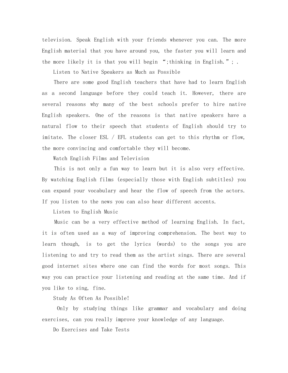 如何学好英语演讲稿 _第2页