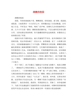 沸腾的校园 