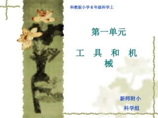科教版6年级科学上12杠杆的科学
