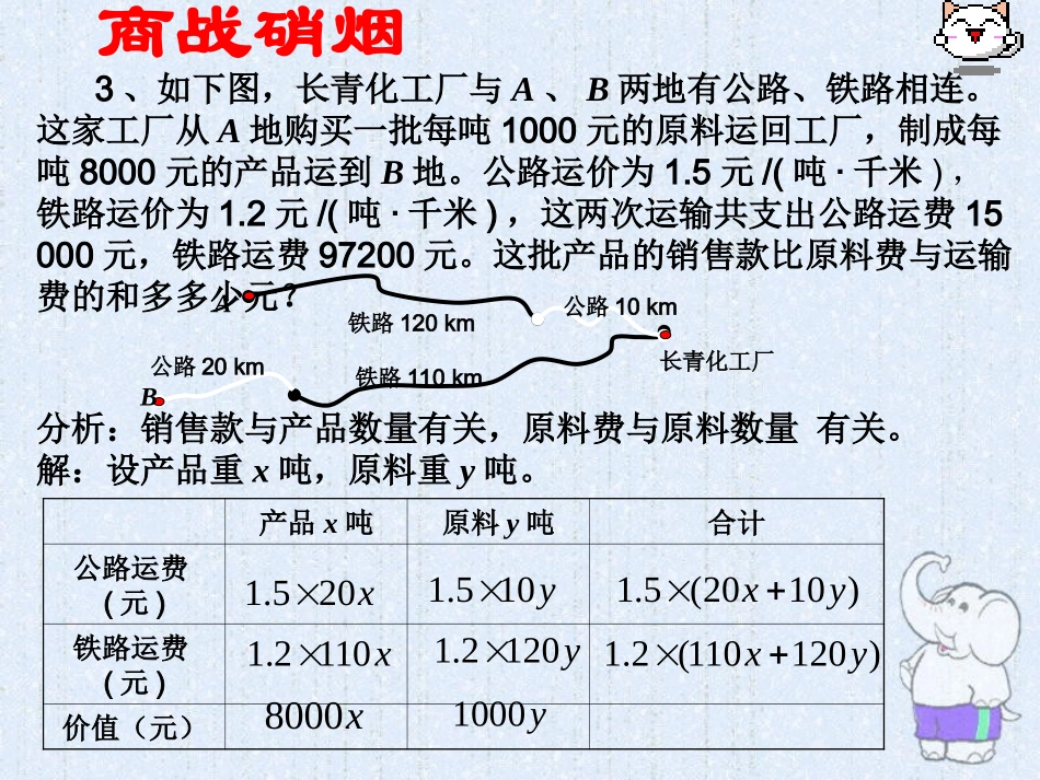 83再探实际问题与二元一次方程组（3）_第3页