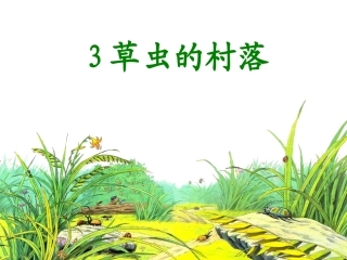 3《草虫的村落》课件(1)