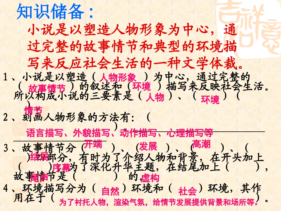 1中考小说阅读解题技巧_第3页