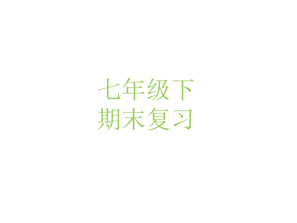 七年级下总复习_第1页