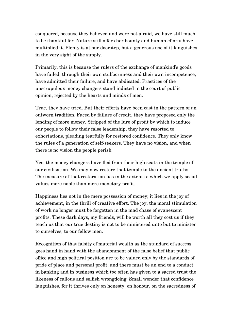 罗斯福就职演讲_第2页