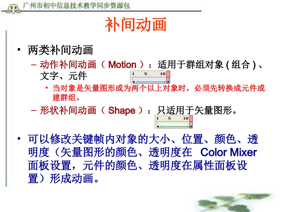 初中信息技术动作补间渐变动画_第3页