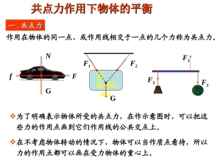 共点力平衡条件