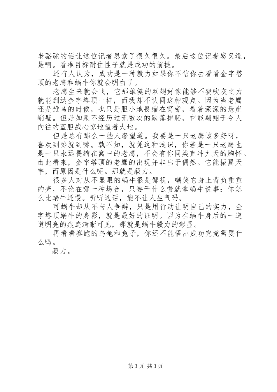 成功与毅力演讲稿范文_第3页