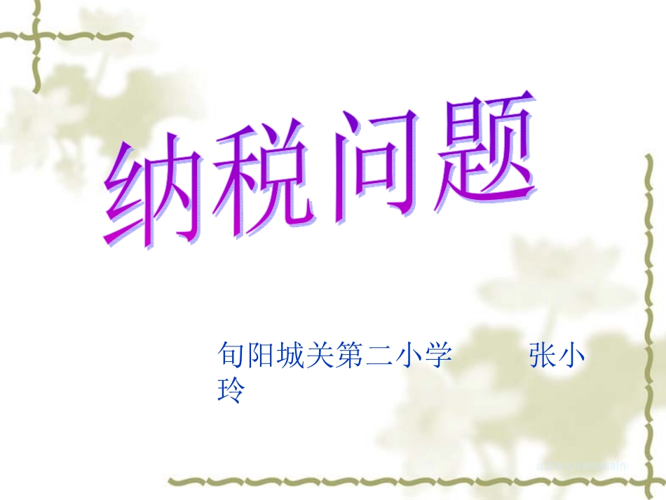 纳税问题课件12_第1页