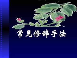 常见修辞手法沈