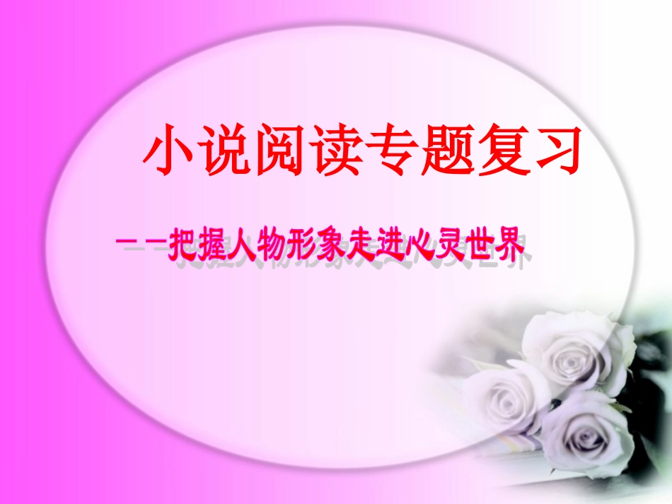 中考语文复习指导课件 小说专题复习—人物形象_第2页