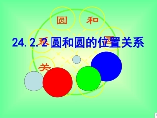 245圆和圆的位置关系